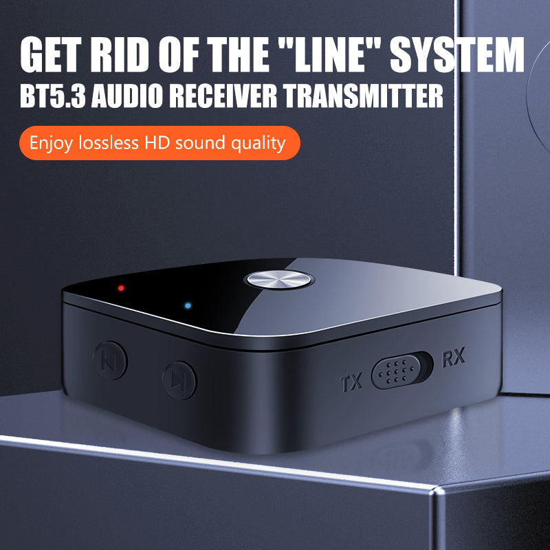 T69 2-in-1 Bluetooth 5.3 APTX Adaptive Receiver Transmitter Wireless Audio Adapter T69 2-in-1 Bluetooth 5.3 APTX Adaptive Receiver Transmitter Wireless Audio Adapter